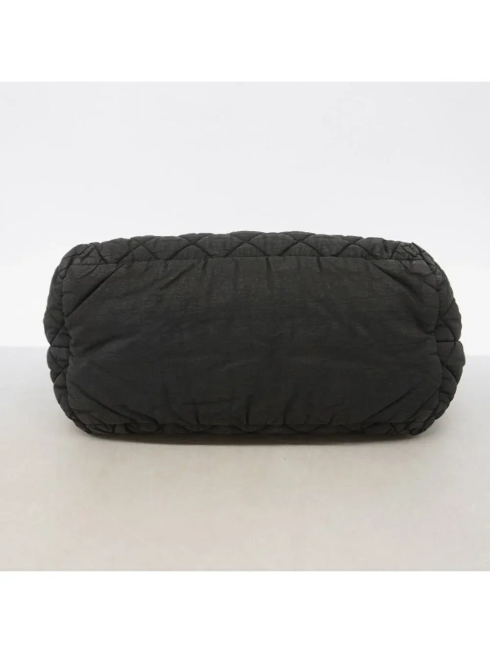 Chanel Tote Coco Cocoon Nylon Black Silver